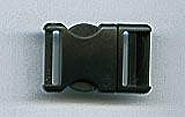 Steckschnalle 15mm schwarz